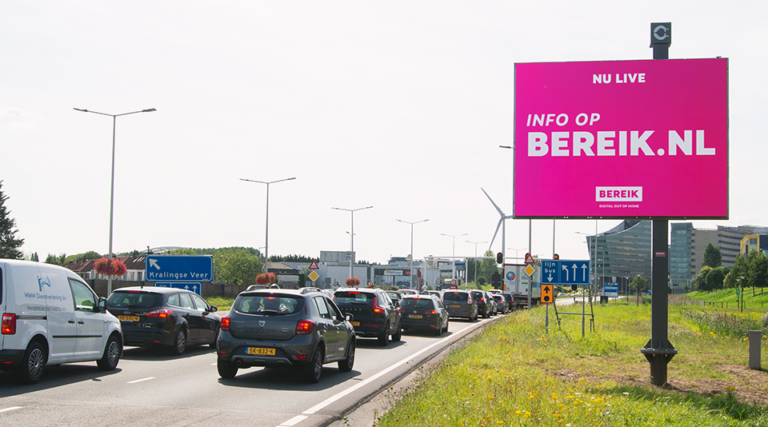 Billboards van Bereik in teken van Valentijnsdag