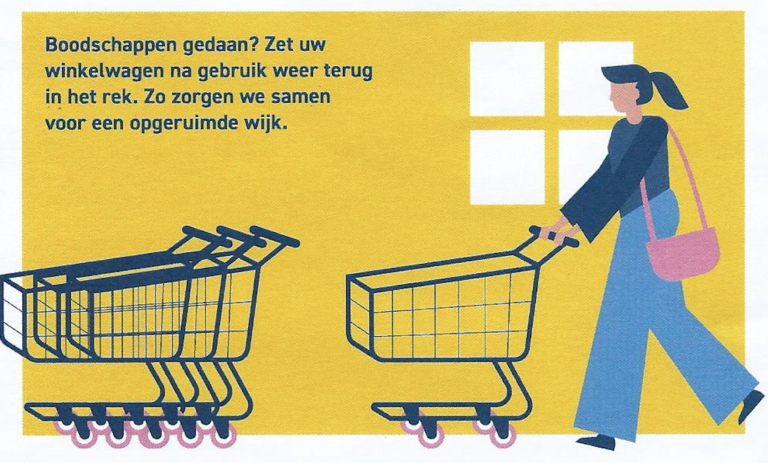 Gemeente gaat winkelwagenoverlast samen met supermarkten bestrijden