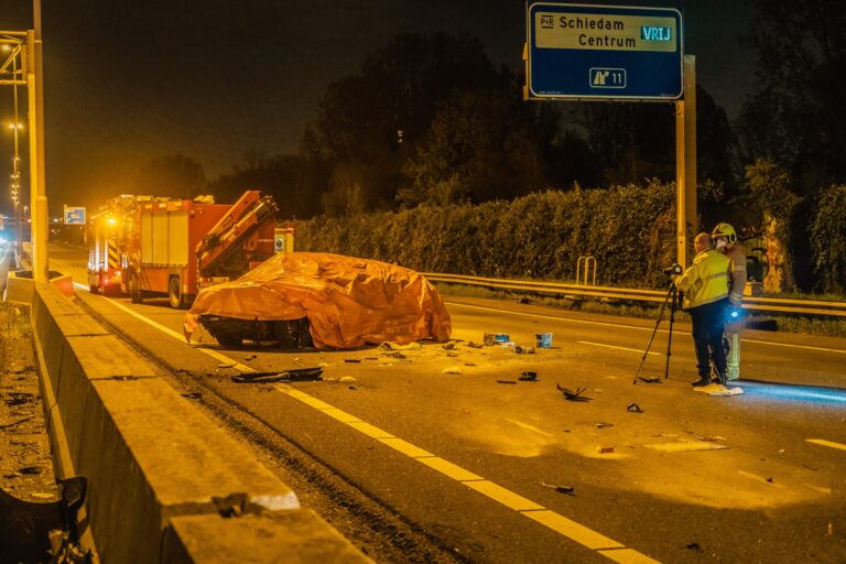 Capellenaar komt om het leven bij ernstig ongeluk A20 Schiedam