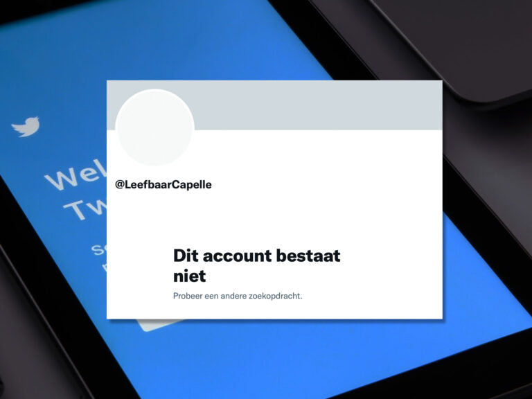 Twitteraccount Leefbaar Capelle opgeschort