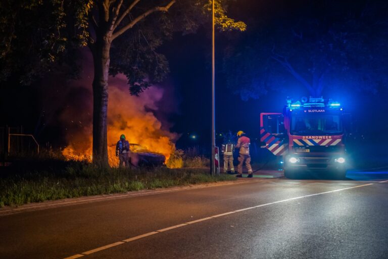 Auto gedumpt en in brand gestoken in Schollevaar