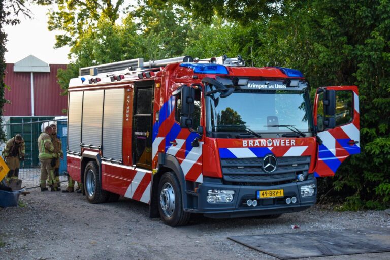 Klein brandje op bouwplaats sporthal de Populier