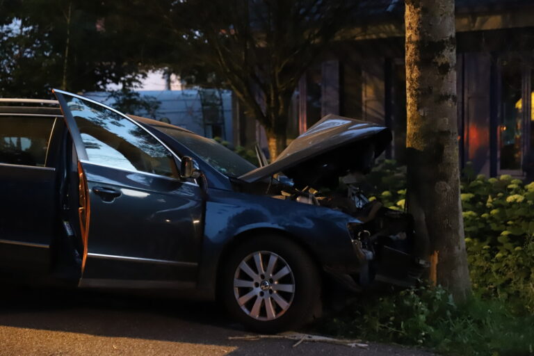 Automobilist botst tegen boom Middelweg Moordrecht