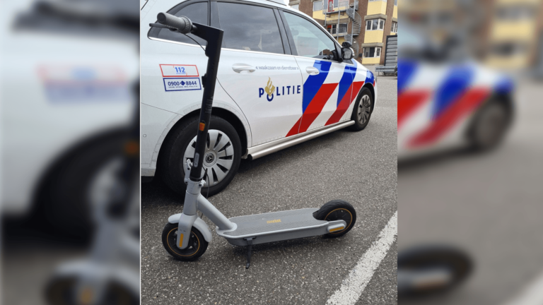 Politie neemt elektrische step in beslag