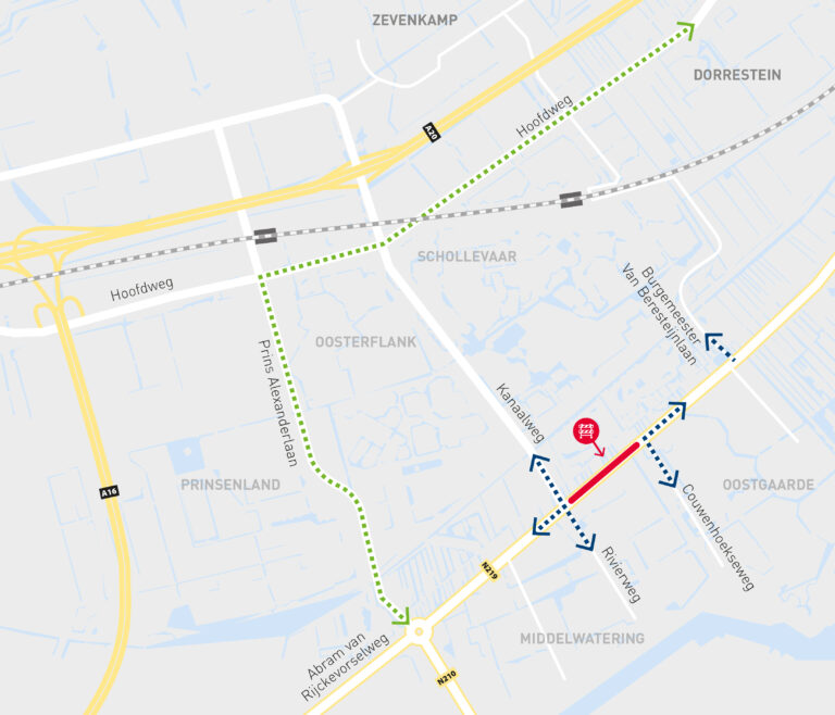 Abram van Rijckevorselweg vanaf 15 augustus dicht voor werkzaamheden