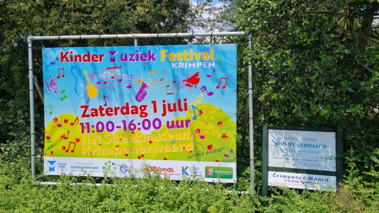 KinderMuziekFestival op zaterdag 1 juli bij streekmuseum Krimpenerwaard