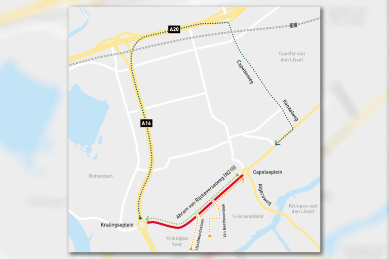 Abram van Rijckevorselweg meerdere nachten dicht vanwege asfalteringswerkzaamheden