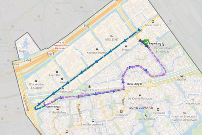 Burgemeester Schalijlaan anderhalve maand dicht vanwege vervangen duiker, verkeer moet omrijden