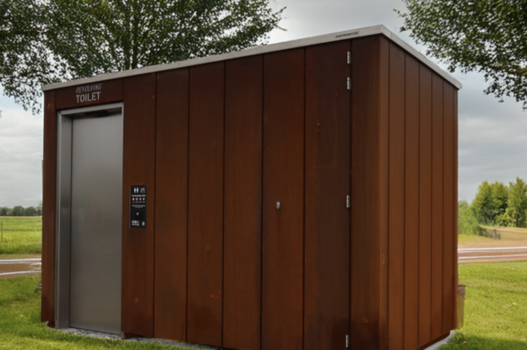 Steviger zelfreinigend toilet in het Schollebos