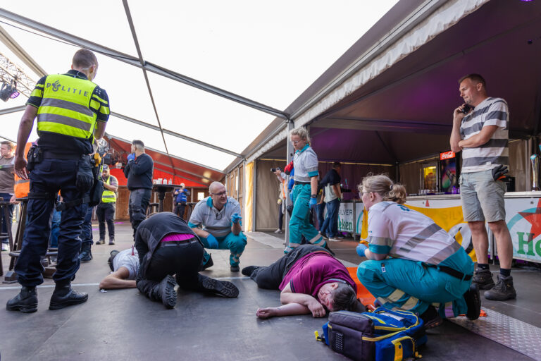 Grootschalige oefening hulpdiensten in Nesselande