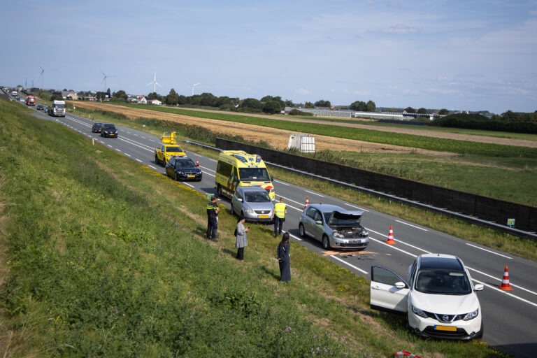 File op N219 bij Zevenhuizen na ongeval