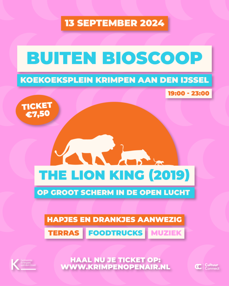 Krimpen Open Air muziekfestival en een buitenbioscoop in weekend van 13 en 14 september