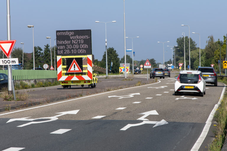 Provincie asfalteert N219 van 30 september tot en met 26 oktober