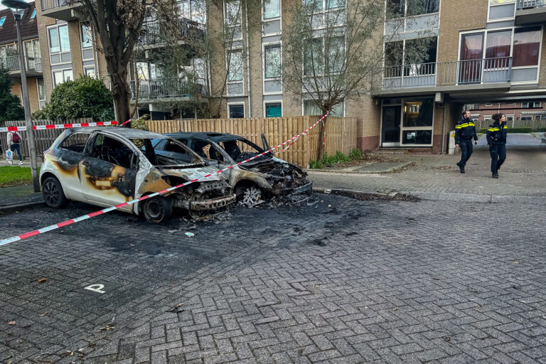 Opnieuw meerdere auto’s uitgebrand aan Het Steen