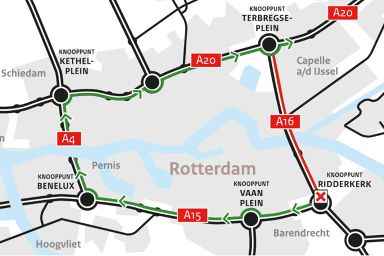 A16 vijf weekenden dicht in augustus en september