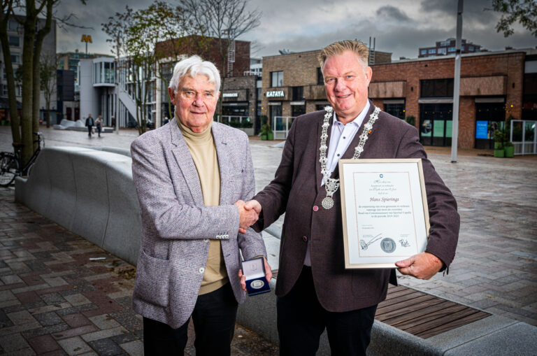 Gemeentelijke erepenning voor Hans Spierings
