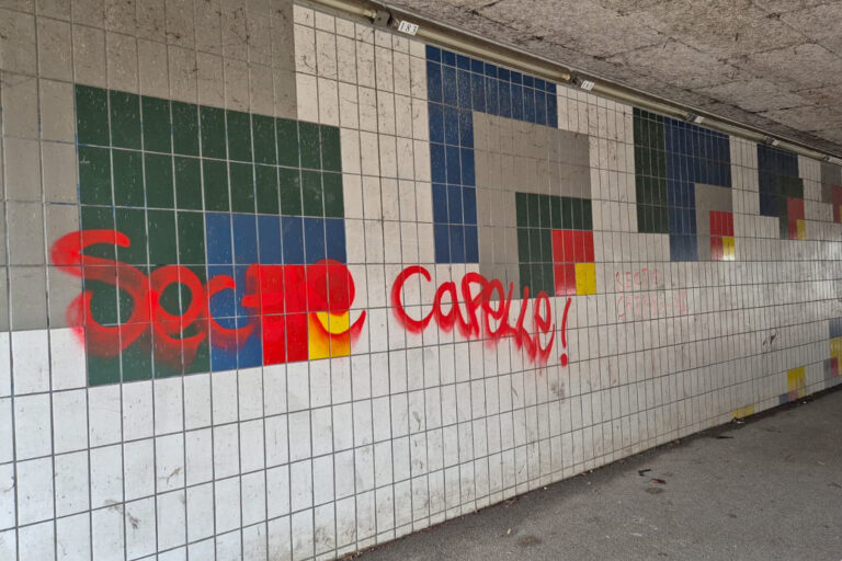 Graffiti in de Blinkerttunnel onder de Algeraweg