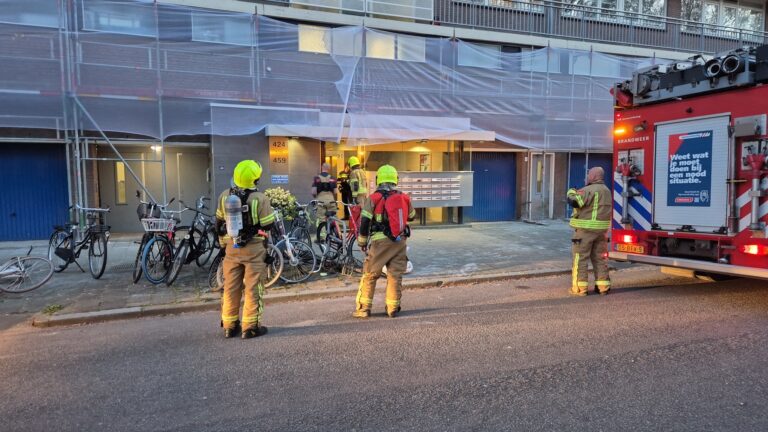 Brand in flat Reviusrondeel snel onder controle