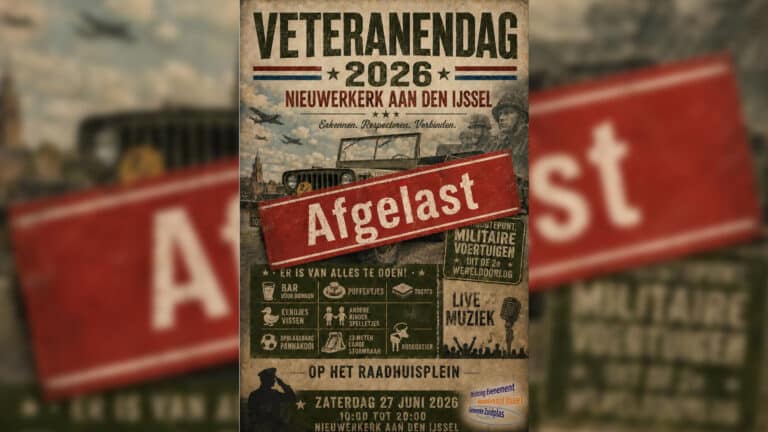 Veteranendag in Nieuwerkerk afgelast vanwege extreme hitte