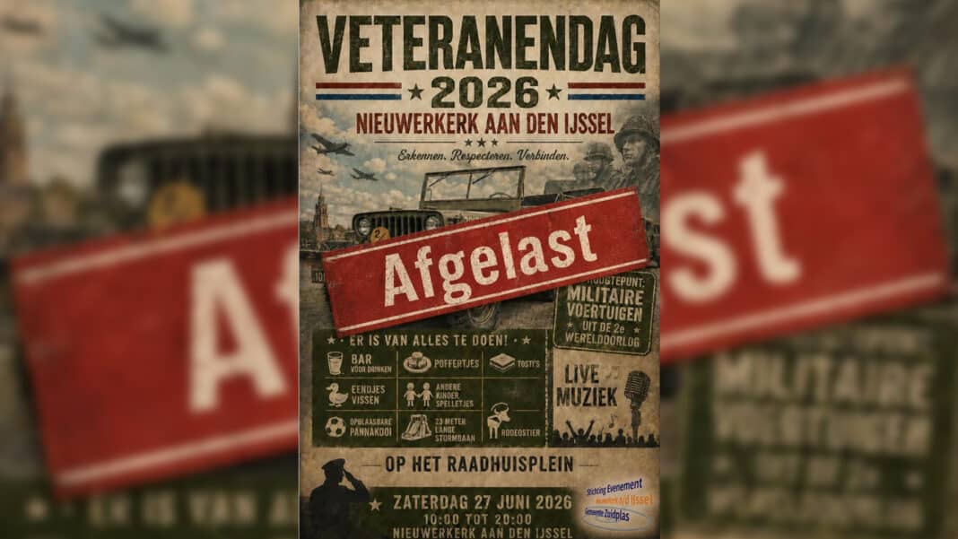Veteranendag in Nieuwerkerk afgelast vanwege extreme hitte
