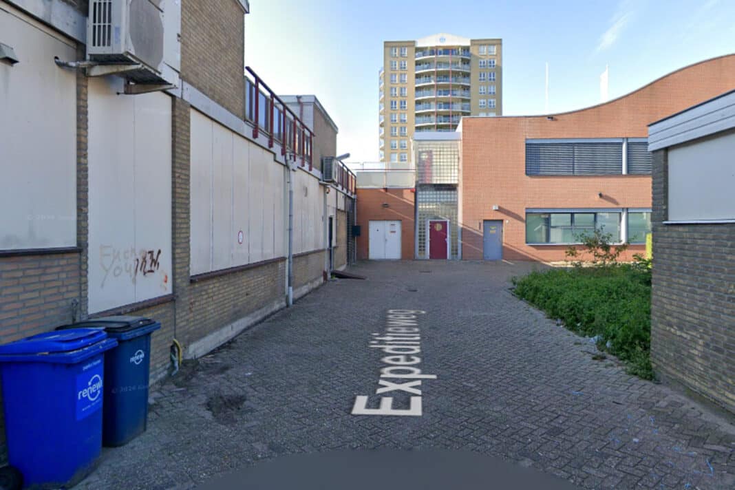 De plek van de straatroof, weergegeven via Google Street View