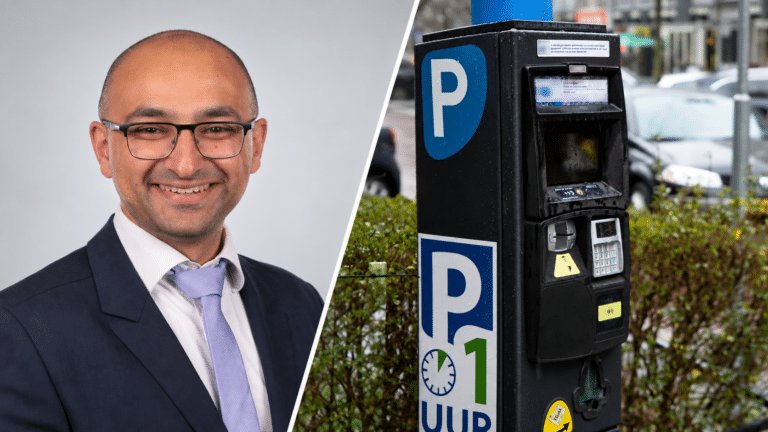 Burgerraadslid voor de Capelse VVD Sherwin Safavi Nic wil wijken beschermen tegen parkeerdruk uit Rotterdam en sluit moties niet uit (foto: Gemeente Capelle / Sebastiaan Barel)