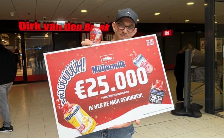 Capellenaar Mark koopt flesje voor één euro en wint 25.000 euro